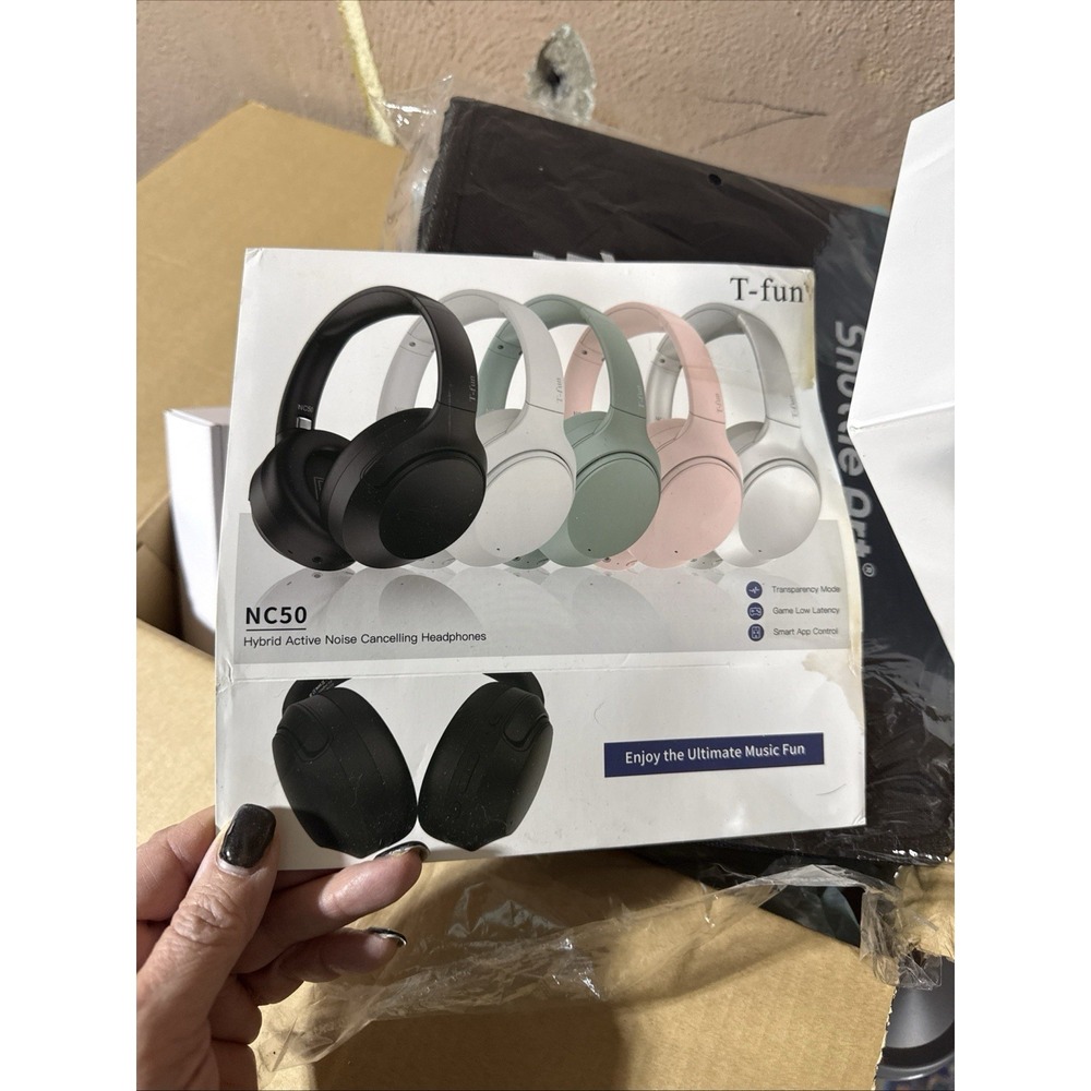 T-Fun NC50, Wireless Earphones -NEW/opened Box- Black - Picture 6 of 10